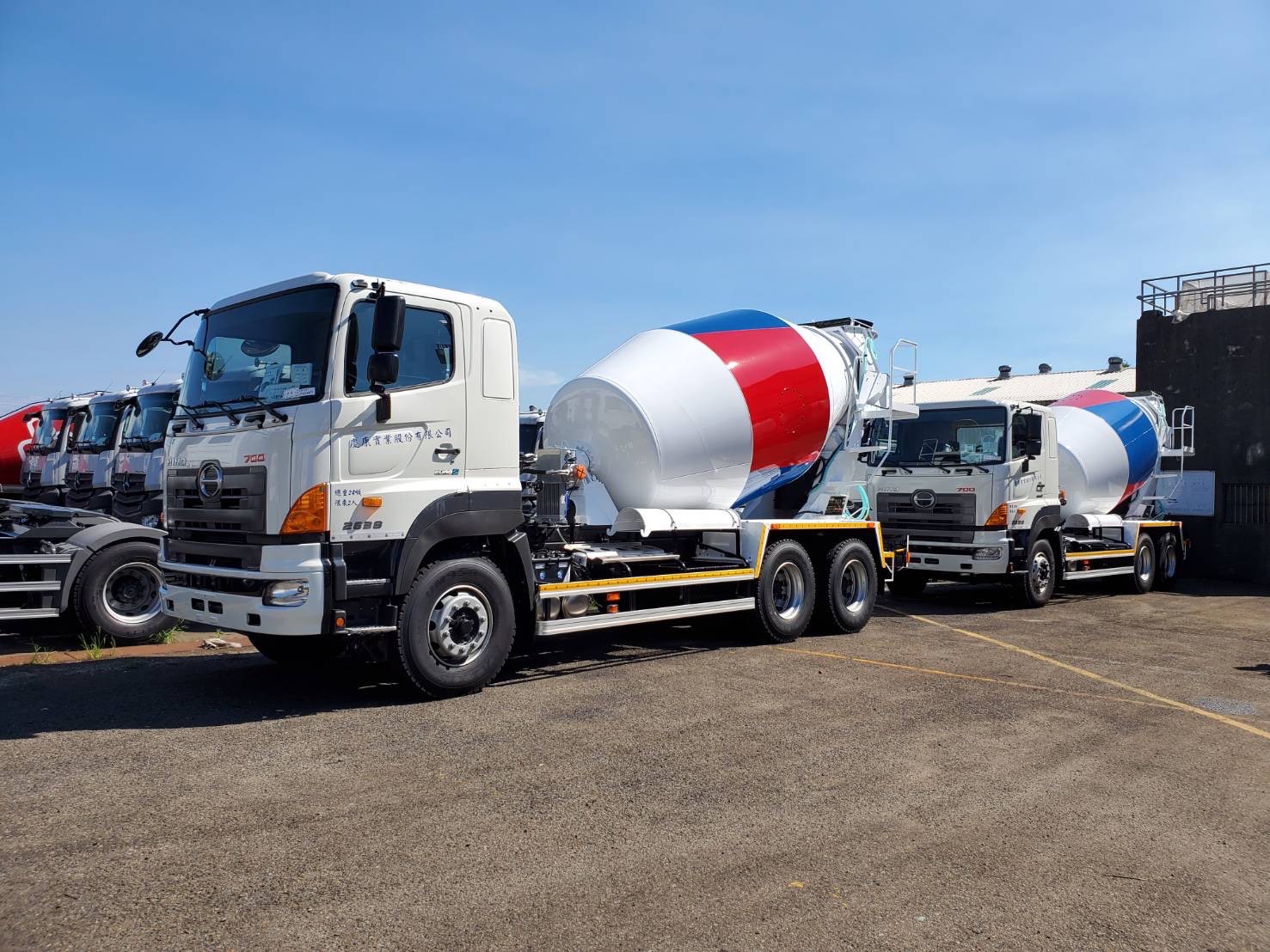 混凝土攪拌車隊